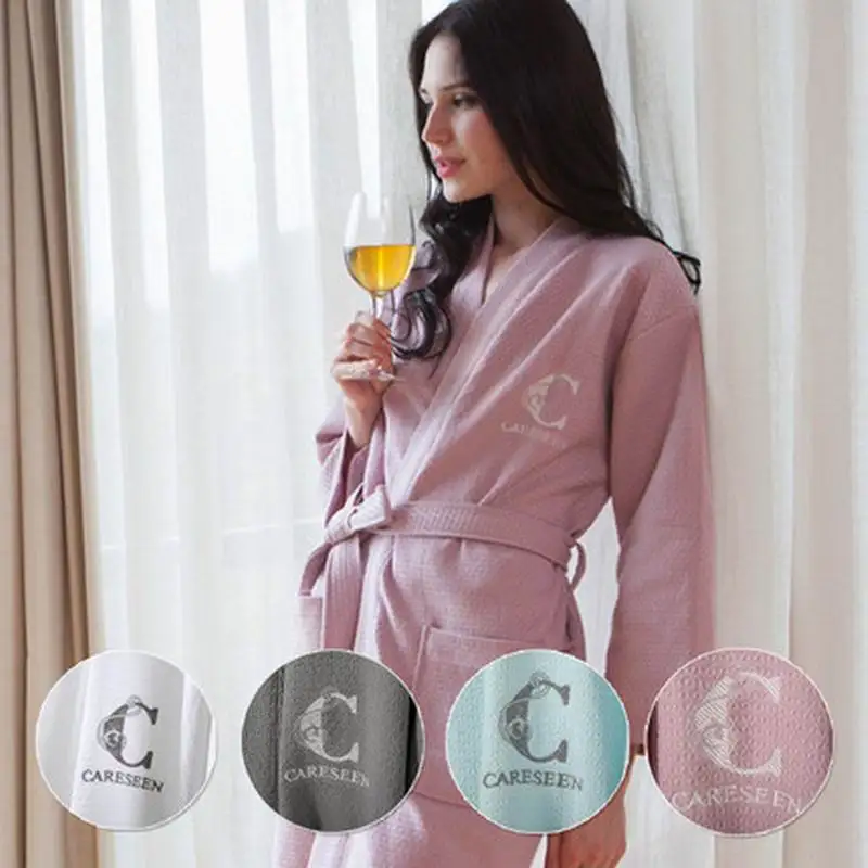 Small code Hotel Cotton Bathrobes for male and female lovers summer