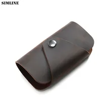 Кошелек для ключей из натуральной кожи, держатель для мужчин, Ретро стиль, Crazy Horse, кожа, для мужчин, s, короткое кольцо для ключей, держатели, ключница, органайзер для мужчин