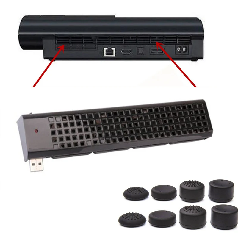 Кулер для игровой консоли Sony PS3 Playstation 3 охлаждающий вентилятор с 4 вентиляторами и