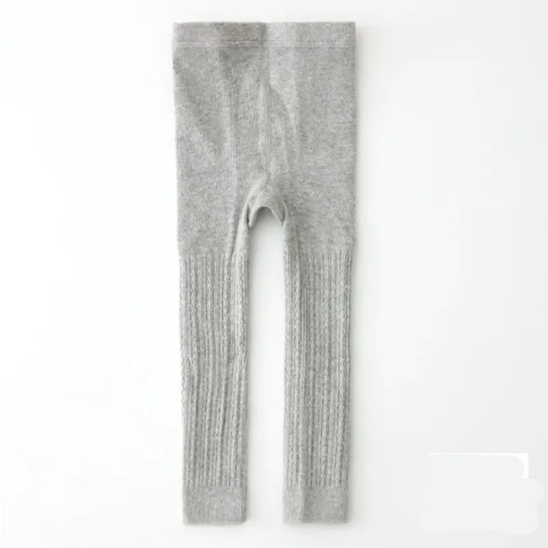 Baby Boys Girls Legging Winter Cotton Knitted Legging Pantyhose Solid Color Grey Black Panty 6