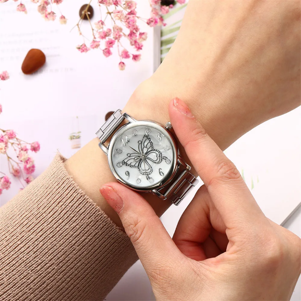 

Luxury Brand Watch Personality Trends Students Woman Stainless Steel Band Watches Fashion Casual Clock reloj pulsera mujer *Y