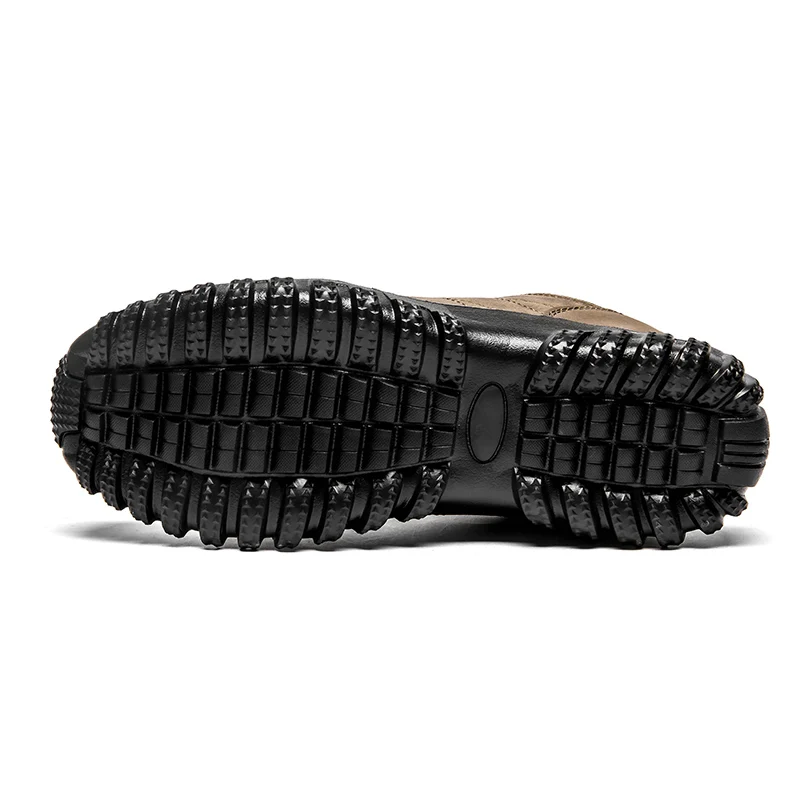 KATESEN men's boots fashion shoes men's Flock comfortable outdoor non-slip casual shoes comfortable wear men's hiking shoes