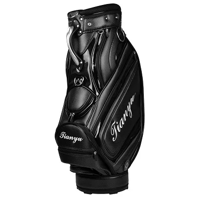 Водонепроницаемый полный набор для гольфа с подставкой, Мужская Антифрикционная сумка для гольфа, сумка для гольфа, посылка для гольфа D0643 - Цвет: Черный