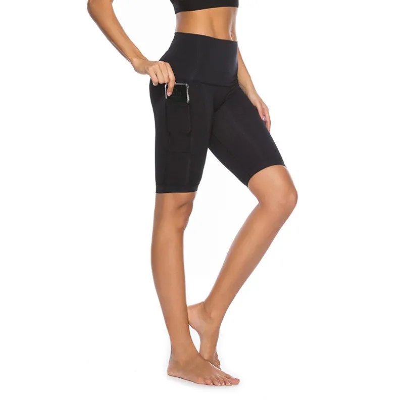 2019 Новый Для женщин летние однотонные Цвет шорты тренировки эластичный пояс Sexy Slim Fit Костюмы Joggings Фитнес черные шорты
