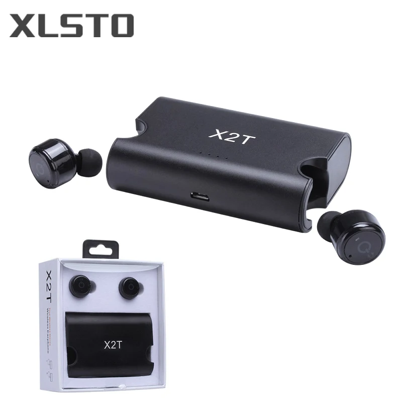 XLSTO X2T Wireless Earphone TWS Bluetooth Earphones Stereo noise canceling auricolari  Headset 1500mAh power bank box for iPhone (47)