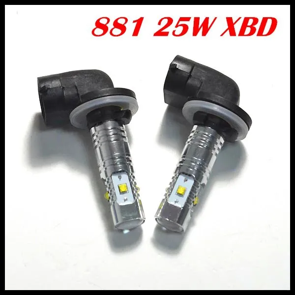 2 шт./партия 881 светодиодов 880 h1 h3 h11 25 вт чип Cree светодиодные SMD противотуманные