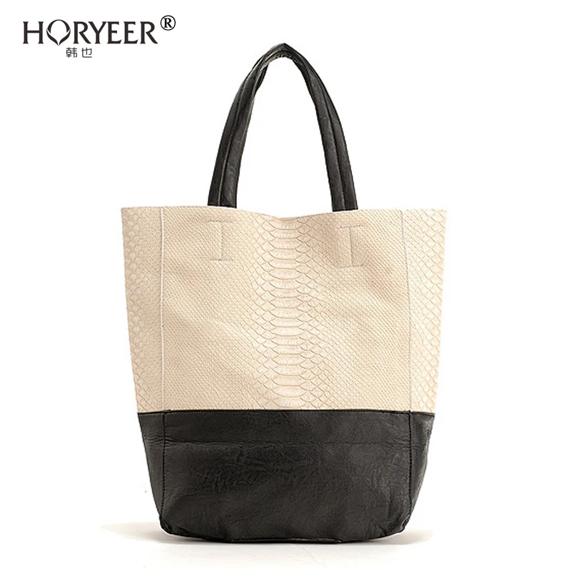 HORYEER 2016 famous brand bag designer handbags Women big Leather PU
