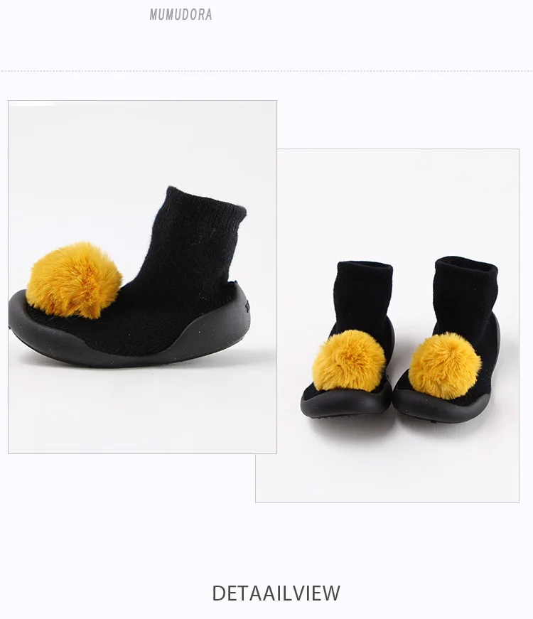 Обувь для малышей; нескользящие носки; толстые тапочки; носки; 6 цветов; 5 размеров; tz04