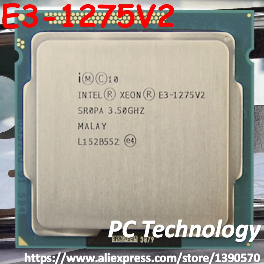 Original Intel CPU Xeon E3-1275V2 Processor 3.50GHz 8M Quad-Core E3 1275V2 E3-1275 V2 Socket 1155 free shipping 1275 | Компьютеры и