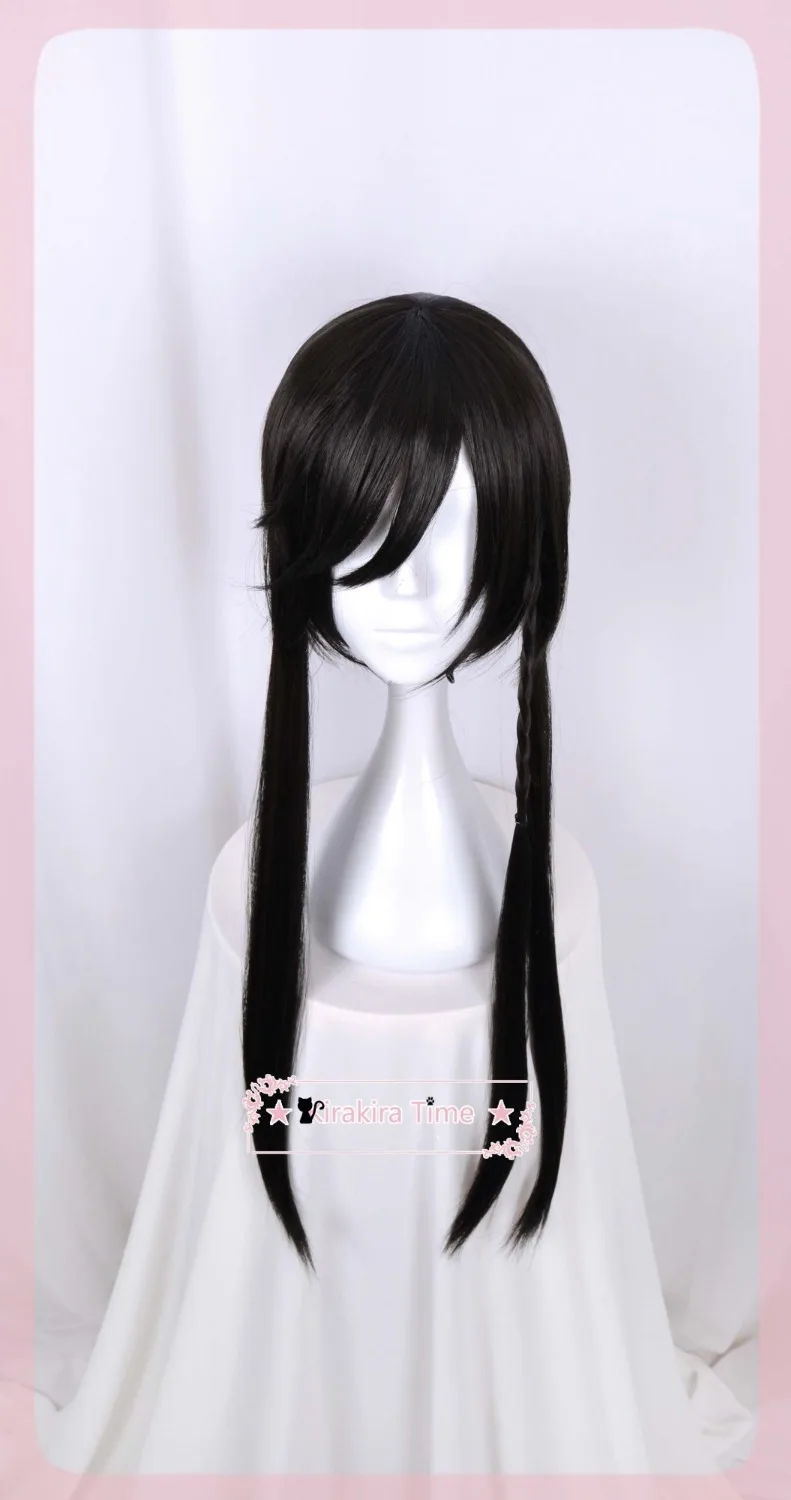 Косплей Touken Ranbu Online Izuminokamikanesada Черный прямой парик для ролевых игр Аниме игры