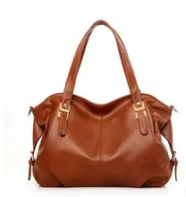 Vintage Genuine Leather Women Handbag 4 Color Zipper Basket High Capacity Elegant Female Bags Women Shoulder Bag Bolsa Feminina