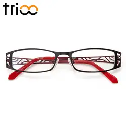 TRIOO Титан диоптрий очки Для женщин рецепт Чтение очки резьба рамки очки компьютер прозрачные линзы очки Óculos