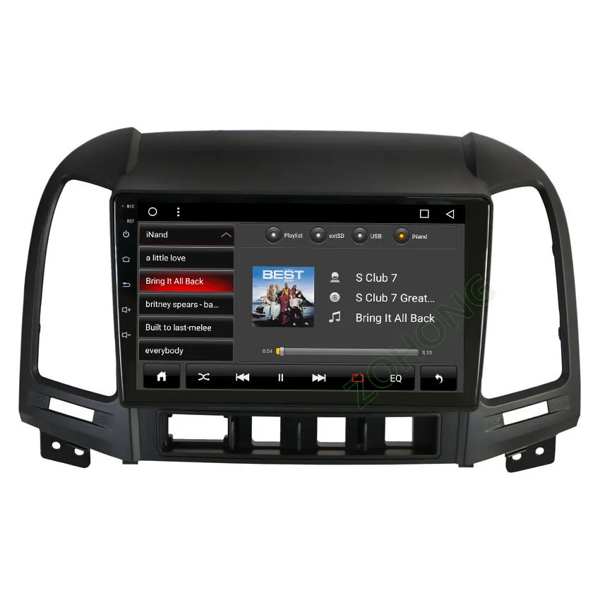 Clearance 9inch PIP Octa Core Android Car DVD Player for Hyundai Santa Fe 2006 2007 2008 2009 2010 2011 2012 Car GPS Navigation Radio WIFI 5