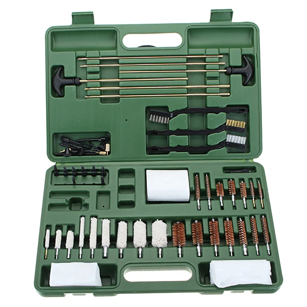 

62pcs Universal Gun-Cleaning Kit Pipe Cleaning Brushes Cotton and Copper Brush Cleaner Tactical Hunting with Box