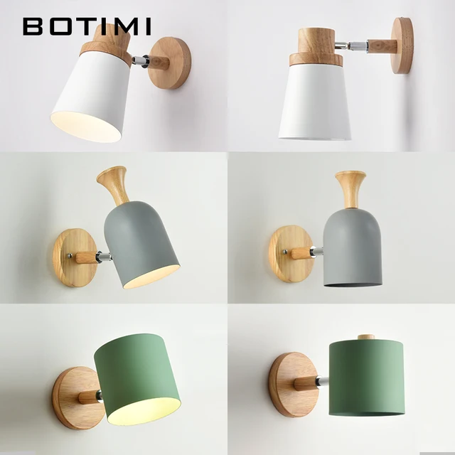 Botimi Nordic Led Wall Lamp For Bedroom Reading Sconce Bedside Botimi Nordic Led Wall Lamp For Bedroom Reading Sconce Bedside Luminaira Modern Wooden E27