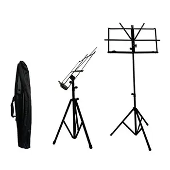

Folding Adjustable Guitar Ukulele Music Stand Metal Tripod Holder with Carry Bag