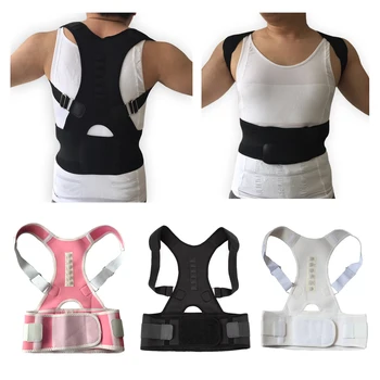 Adjustable Magnetic Orthopedic Posture Corrector Back Corset Belt Straightener Brace Shoulder Corrector Braces Supports Belt