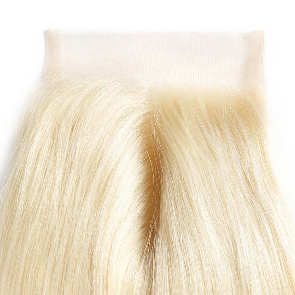 Связки 613 блонд пучок s с фронтальной бразильской волной тела с фронтальной Remy блонд человеческих волос кружева фронтальной закрытия с пучком