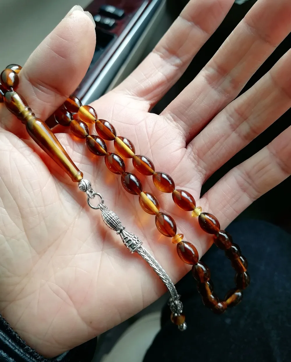 

2pc/lot smelling Resin Amber Prayer Beads Rosary tesbih muslim islam Allah tasbih misbaha tespeeh sibha subha ottoman jewelry