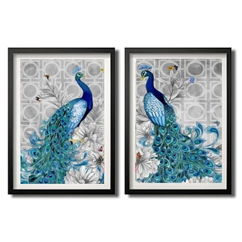 

30*40cm 5d diamond embroidery round diy crystal painting diamond mosaic home decoration paint round craft peacock cheapest new