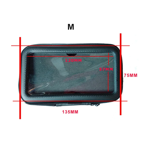 Водонепроницаемая сумка для мобильного телефона, держатель для мотоцикла, для Iphone, Xiaomi, для мотоцикла, велосипеда, крепление на руль, для huawei, универсальный чехол, Новинка - Цвет: M Size