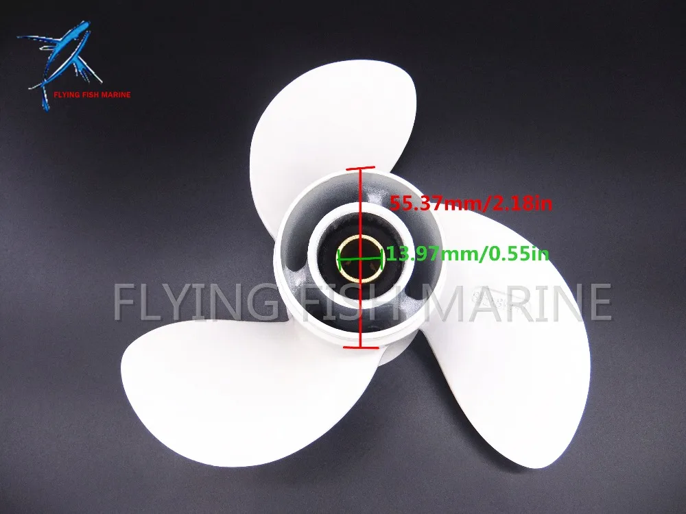 

8 1/2 x 7 1/2-N Aluminum propeller for Yamaha 6hp 8hp 9.9hp F6 F8 F9.9 Boat Engines 6G1-45943-00-EL 8 1/2x7 1/2-N