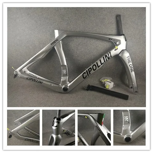 Excellent Sliver Frame Cipollini RB1K THE ONE Shiny RB1000 T1100 carbon fiber road bike bicycle frame set 0