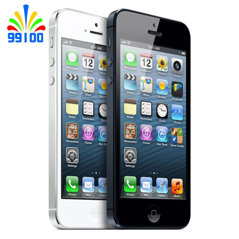 Used Apple iPhone 5 Unlocked Mobile Phone IOS Dual-core 4.0" Screen 8MP Camera WIFI GPS 16GB/32GB/64GB For Option new apple cell phone