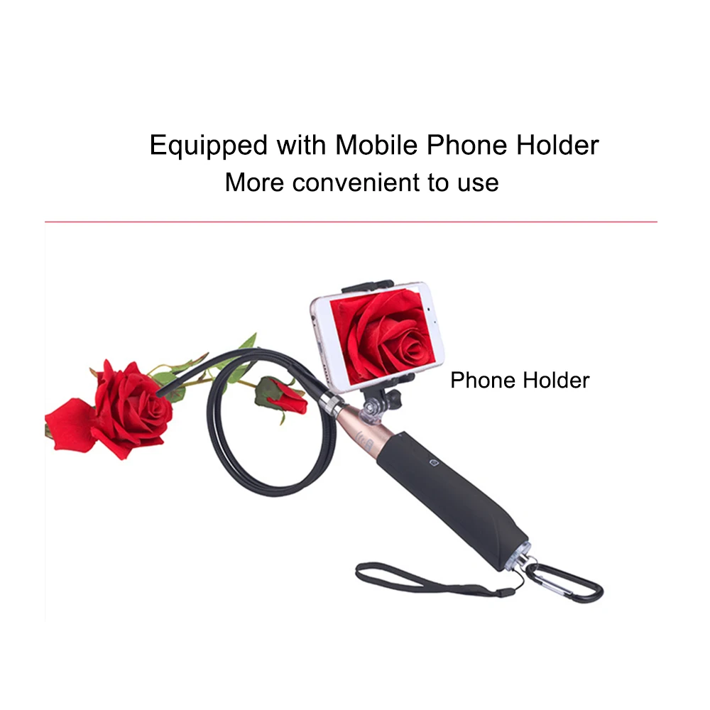 

Wireless Endoscope with Phone Holder 8 LED Lights HD WiFi Inspection Camera Waterproof Borescope For Android iOS Smartphones