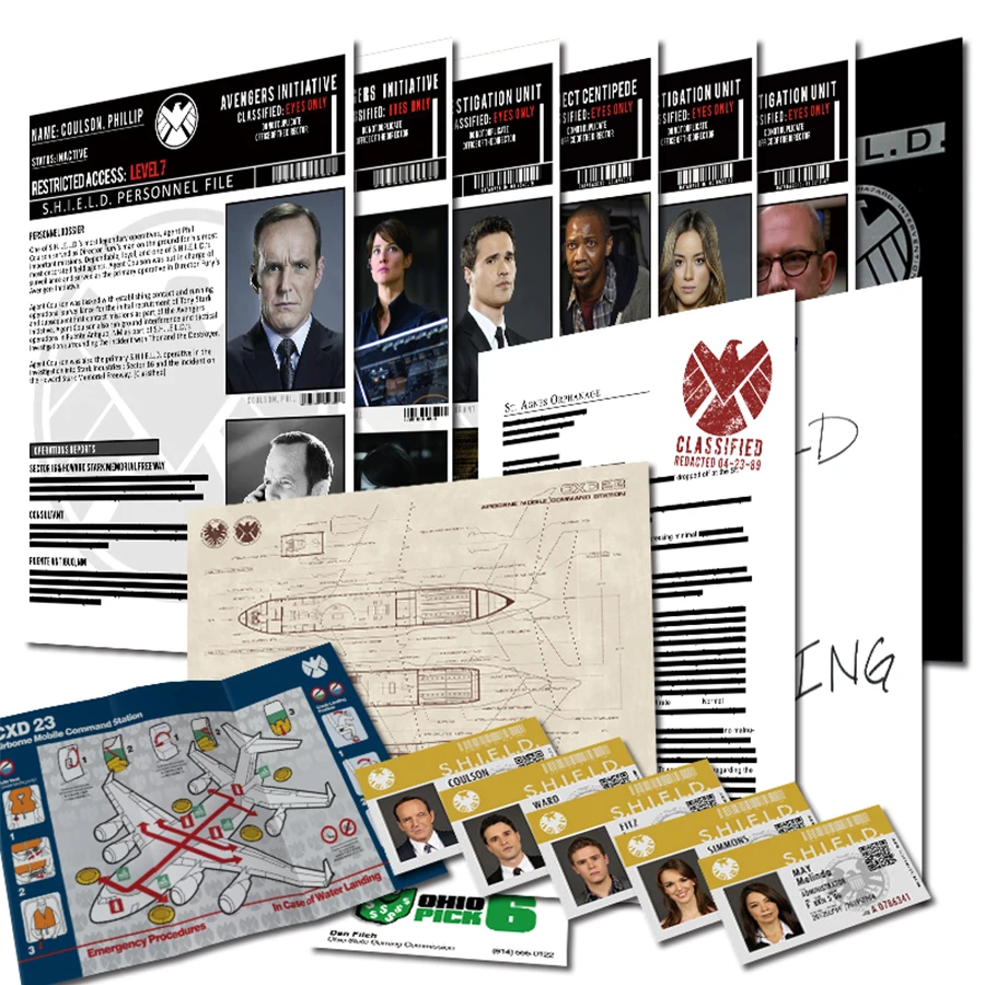Agents Of Shield S.h.i.e.l.d Id Cards A5 File Folder A4 Document Bag For  Student Office And School Supplies Office Decoration - Home Office Storage  - AliExpress