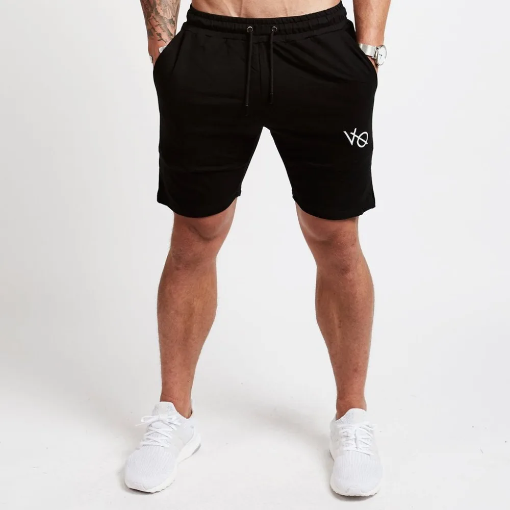 

2019 New Brand Fitness Shorts Casual Beach Shorts Slim Fit Straight Cotton Men Skinny Short Sweatpants Joggers Gyms Bodybuilding