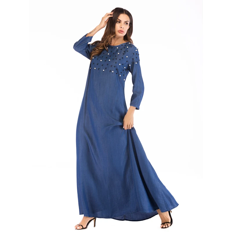 Navy Blue Abaya | Turkish Maxi Dress | Night Dress | Turkish Maxi Dress | navy blue abaya | Abaya Collection