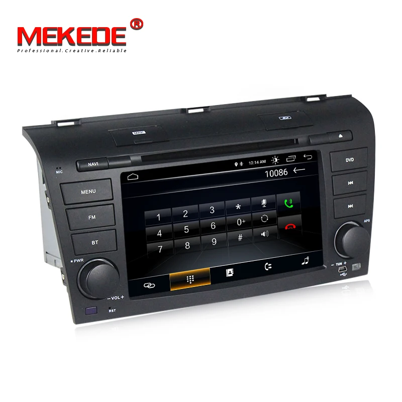 Discount 7"Android 8.1 Radio For Mazda 3 2004-2008 video Wifi Bluetooth Car Player Navigation Radio 1GB RAM+16GB ROM WIFI GPS stereo FM 5