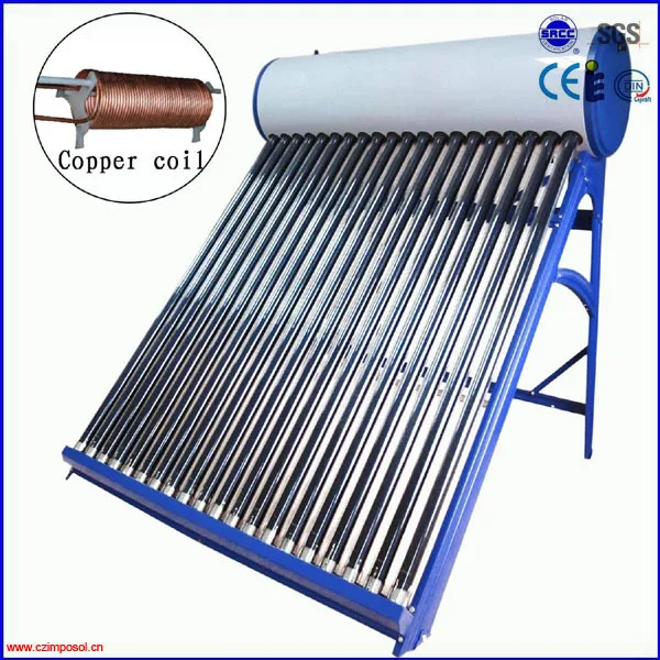 integrated thermosyphon copper coil solar water heaterin Solar Water