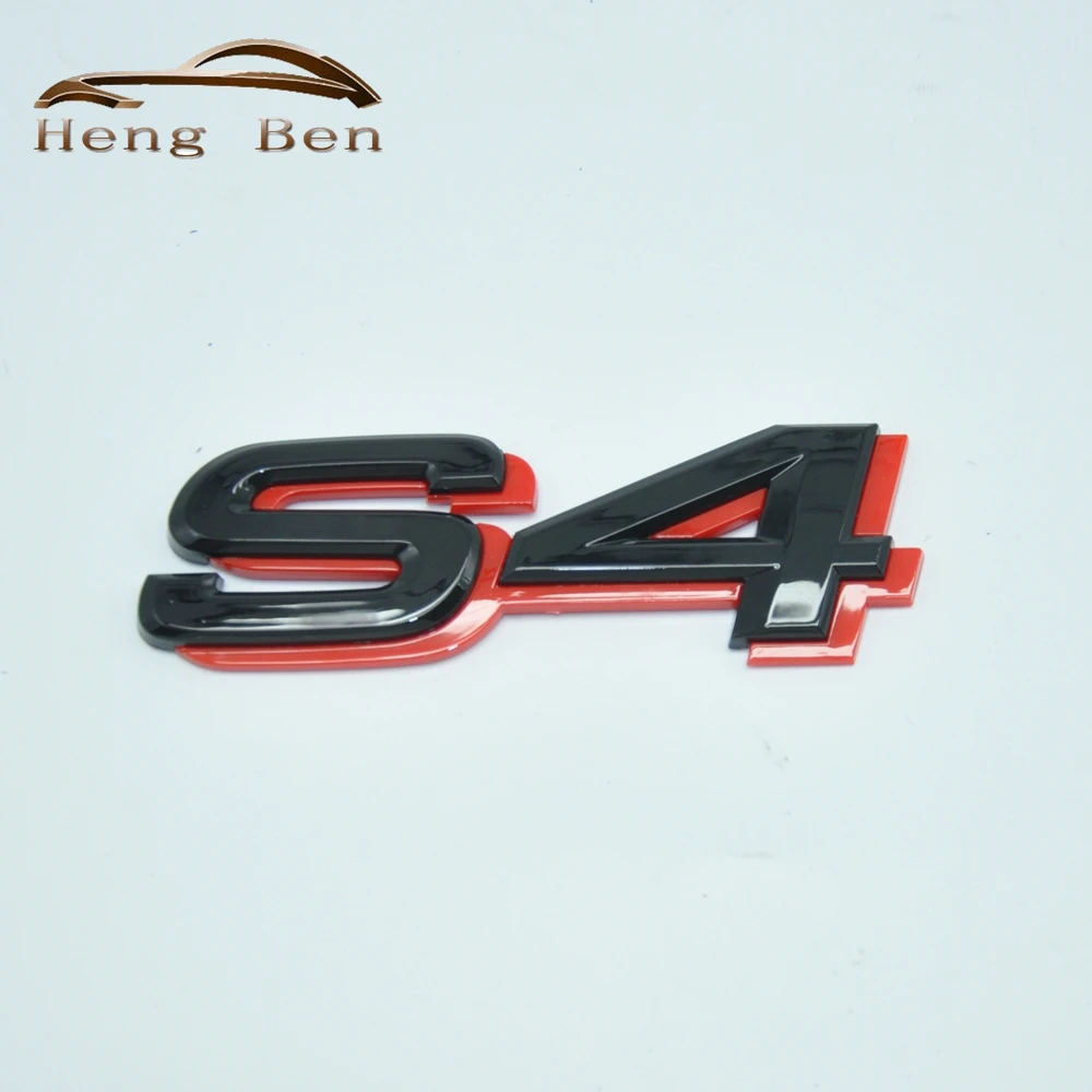 

3D ABS S4 S Line Car Tail Sticker Emblem Badge Logo Metal Rear Tail Badge Sticker Logo