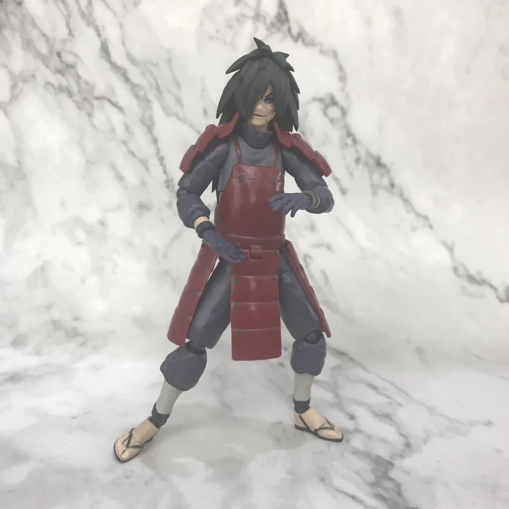 

SHF Naruto Uchiha Madara Figure Sickle Toys Model With Retail Box 15cm