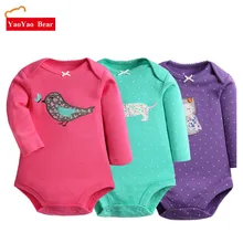 Baby Bodysuit 2pcs Baby clothes Long Sleeve Girl Boys Jumpsuit New Spring Newborn Baby Clothes Cotton