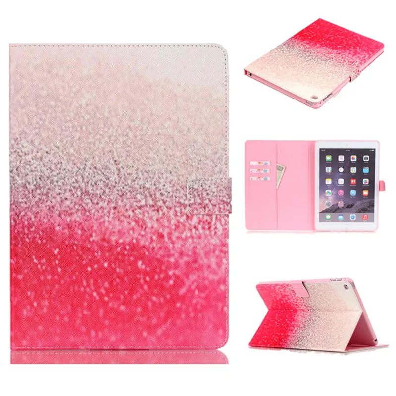 Stand Flip PU Leather For iPad Air 2 Case For iPad 6 Fashion Luxury Cuet White Cat Folio Magnetic Smart Tablet 9.7 Case Cover  (25)