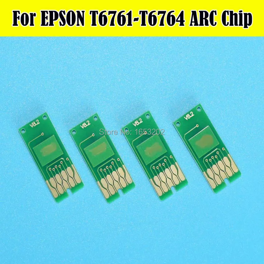 2 набора T6761 T6764 T676 автоматический сброс ARC Chip для Epson WP 4520 4530 4533 4540 картриджи