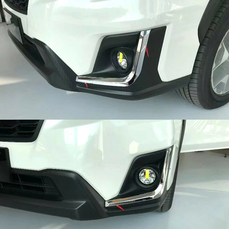 Фара для бровей Subaru XV crosstrek лампа противотуманная Передняя полоса хромированная