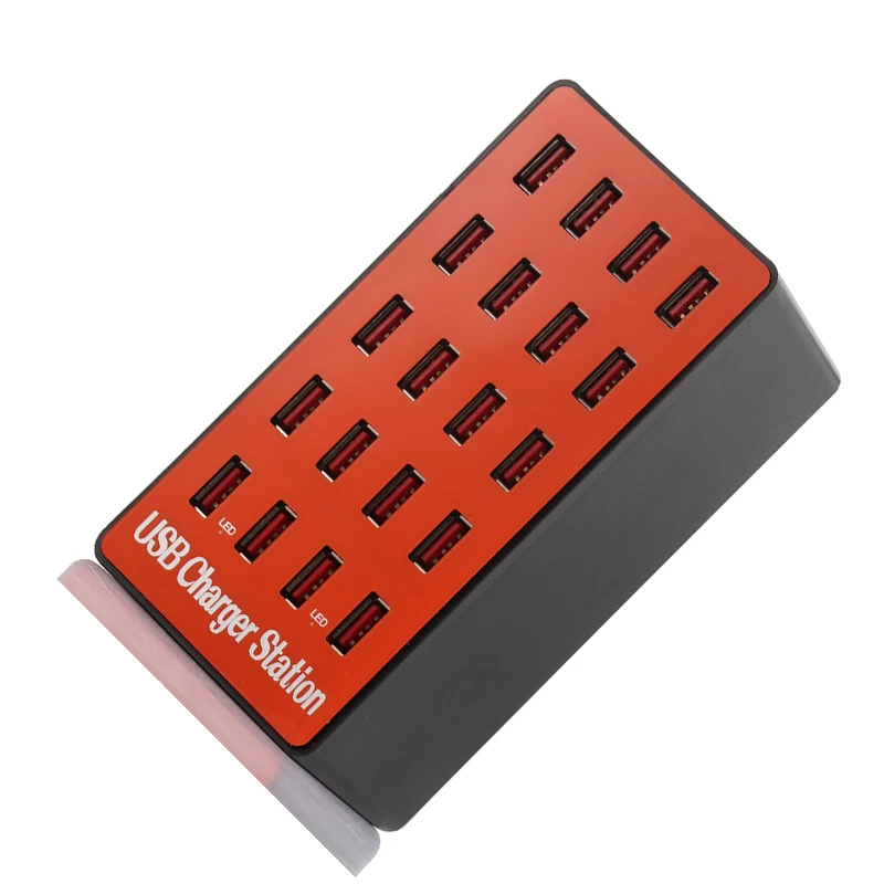 Usb-концентратор 2,0 20 портов высокоскоростной разветвитель usb-станция Универсальный адаптер питания для телефона IPhone 8 Plus X IPad huawei