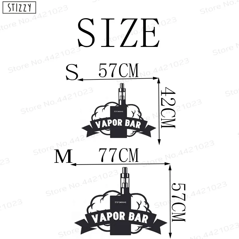 Настенная Наклейка stizzy Vapor Bar настенные наклейки Vapeshop Декор Vape Club Съемная