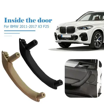 

VODOOL Auto Interior Door Handle Cover Front Rear Left Right Inner Door Panel Handle Pull Trim Cover For BMW X3 F25 X4 F26 11-17
