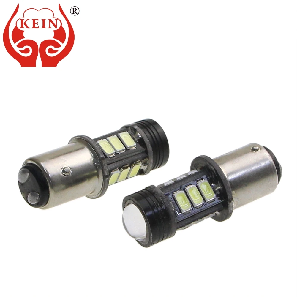 

KEIN 2PCS p21/5w 1157 led bay15d 5630 12SMD Auto Brake lamp Stop parking 1157 led car vehicle bulbs Light Source 12V White HD