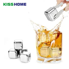 304 Нержавеющая сталь охладитель для виски охлаждения вина камни кубики льда мыльного камня кубики для охлаждения напитков охладители напитков физического охлаждения инструменты