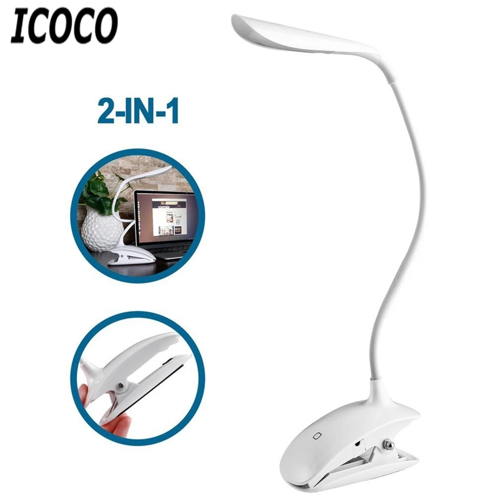 ICOCO 1 шт. USB Перезаряжаемый регулируемый светодиодный сенсорный выключатель