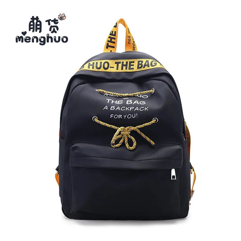 

MENGHUO Ladies School Backpack For Teenage Girl Mochila Feminina Women Backpacks Casual Laptop Student Bagpack Nylon Waterproof