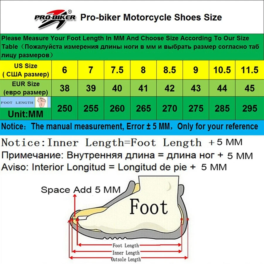 1 пара Pro-biker уличные мотоциклетные ботинки спортивные ботинки для гонок на мотоцикле внедорожные спортивные мотоциклетные ботинки