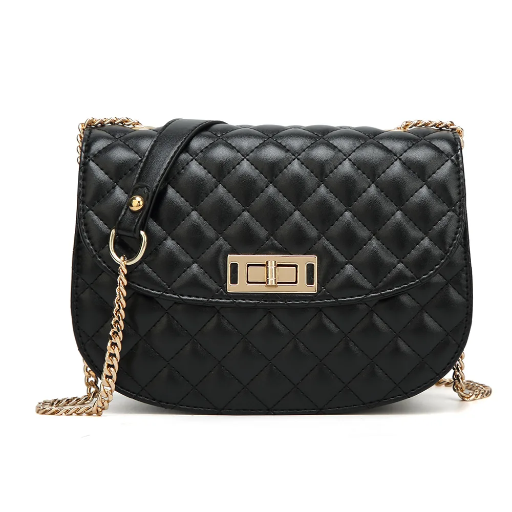

New Korean Version of the Stylish Rhombic Chain Casual Shoulder Messenger Bag