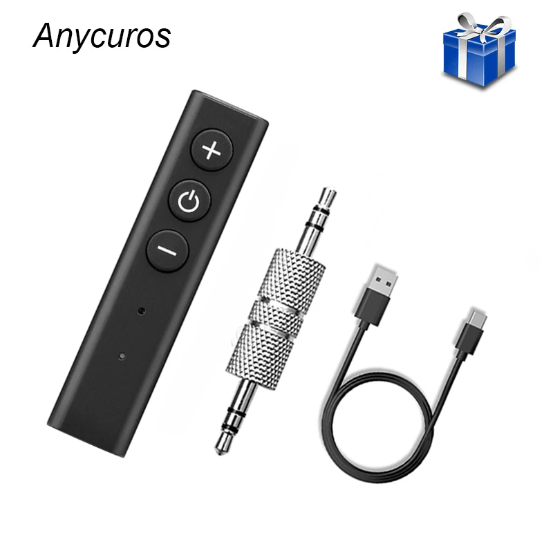 Anycuros Bluetooth вспомогательный аудиоресивер адаптер 4 0 Hands Free автомобильный комплект